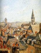 Camille Pissarro Old under the sun roof Sweden oil painting artist